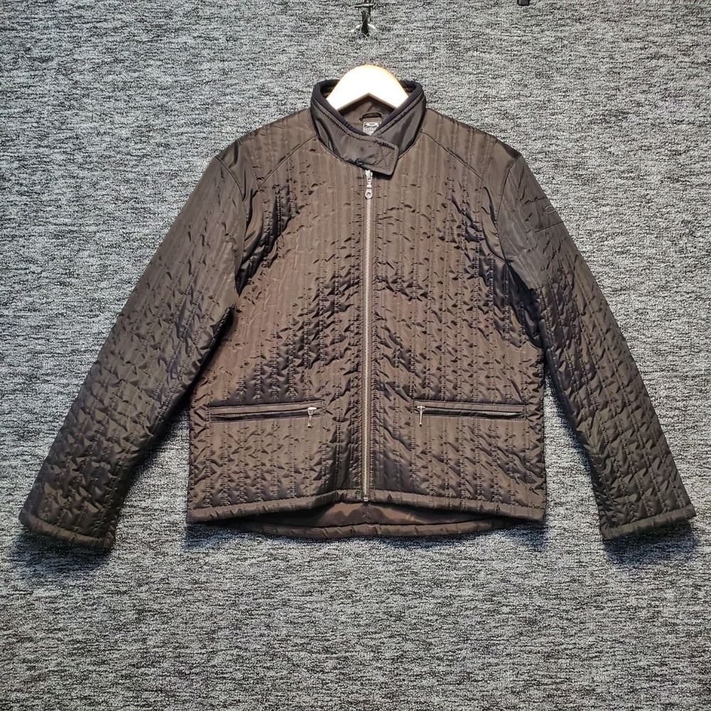 VTG Oakley Software Quilted Jacket Mens Medium Brown Y2K Techwear Gorpcore